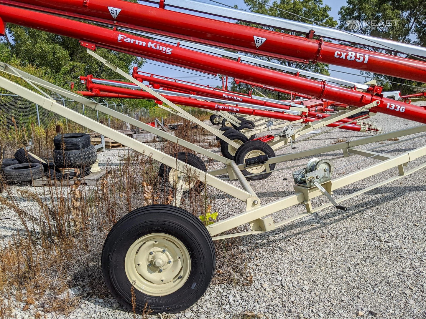 Farm King Conventional Grain Auger | Model CX2-851E | Tube Width 8" | Steel Tube Gauge 14 | Electric Horsepower 10 HP | Horsepower 25 To 40 HP | For Tractor