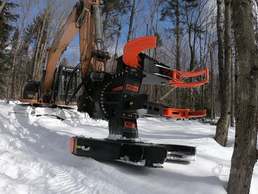 Shearex Tree Shear | Model FTS07 | Carrier Compatibility 5-9 Tons | Grappling Width 35" inches | For Excavators