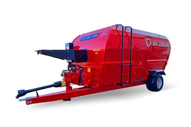 AK Ziraat | TIREMIX DD12 | 12m³ | Feed Mixer Wagon | Horsepower 75 HP | For Tractor