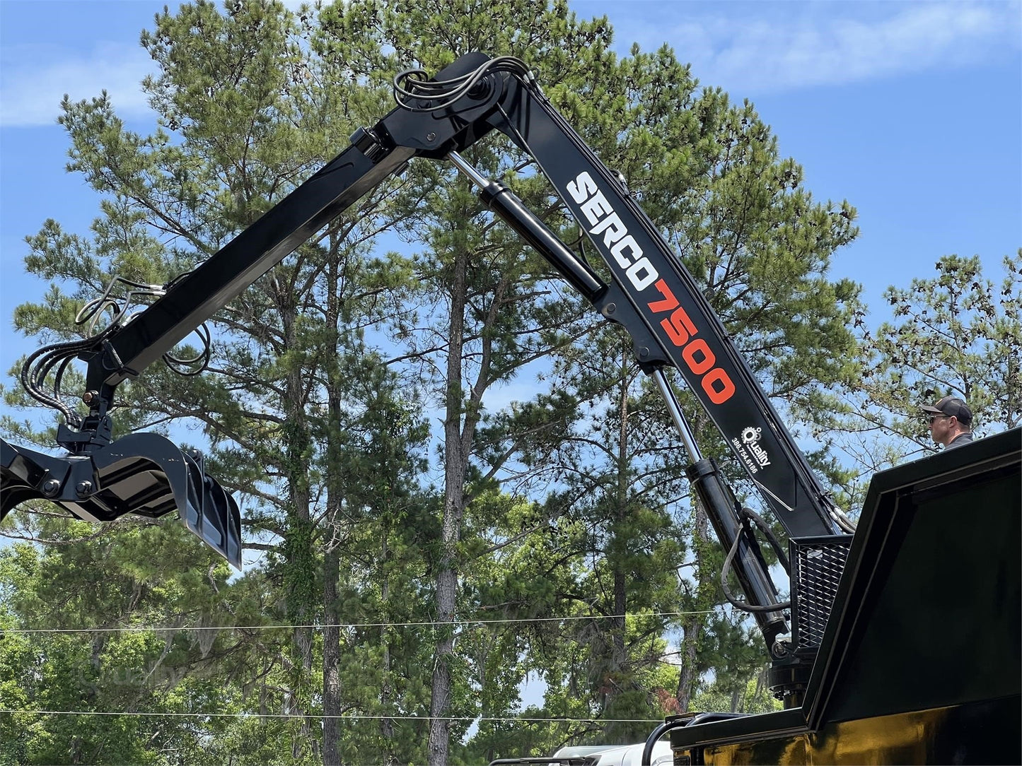 2023 SERCO Truck Log Loader | Model 7500 | Boom Reach 25' Ft | Hydraulic Flow Rate 30 GPM | For Heavy-Duty Material Handling