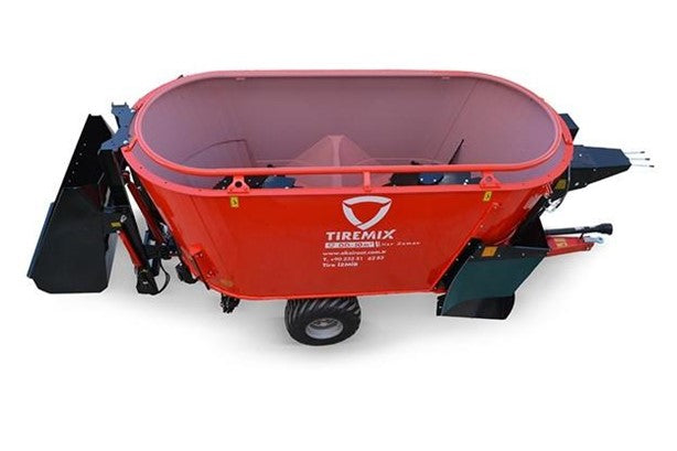 AK Ziraat | TIREMIX DD12 | 12m³ | Feed Mixer Wagon | HorsePower 85 HP | For Tractor