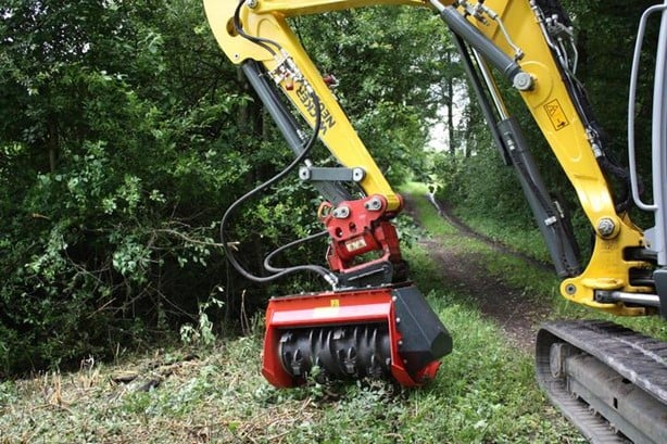Prinoth Mulcher | 2022 Model M450E-900 | 35" Cutting Width | 16–29 GPM | 992 lbs | For Mini Excavators