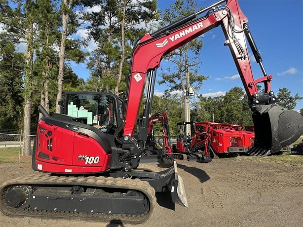 Yanmar Crawler Excavator | 2024 Model SV100-7 | Dig Depth 14 ft | 72 HP | 30.9 gal Fuel Capacity | For Compact Excavation Applications