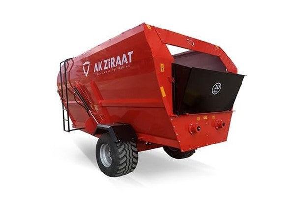 AK Ziraat | TIREMIX Y14M3 | 14m³ | Feed/Mixer Wagon | HorsePower 100 HP | For Tractor