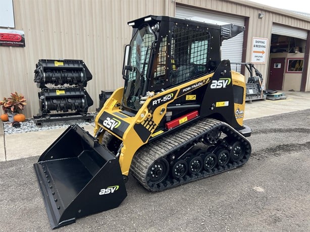 ASV Skid Steer With 60" Bucket | Model 2025 POSI-TRACK RT50 | 53 HP | 3,000 PSI | For Compact Equipment Applications