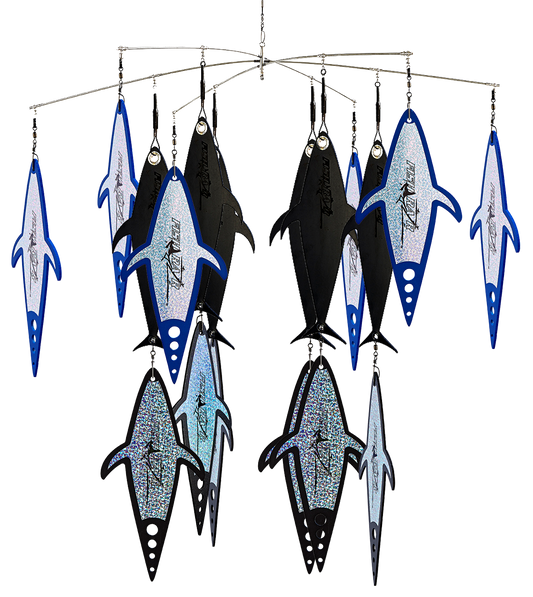 Fish Razr Tackle Take Down Dredge Kit  Bar Inciterz/10" Flapz|  25" Dredge Bar Size | For Attracting Pelagic Game Fish.