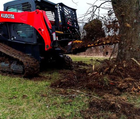 Danuser Intimidator Tree Puller | Width 46" | Oil Flow Range 30 GPM | For Skid Steers