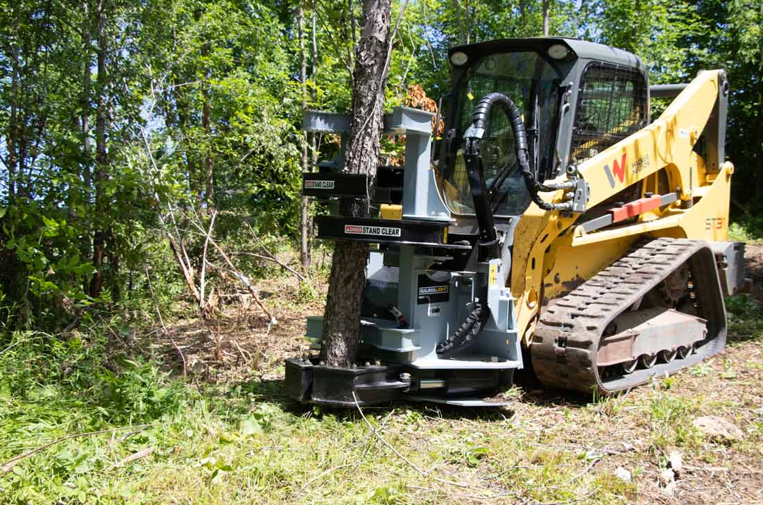 Baumalight Tree Shear With Buncher | Model ISH/ISR Series | Limb Cutting Size 10" & 12" | Hydraulic Flow 10 To 60 GPM | For Skid Steers