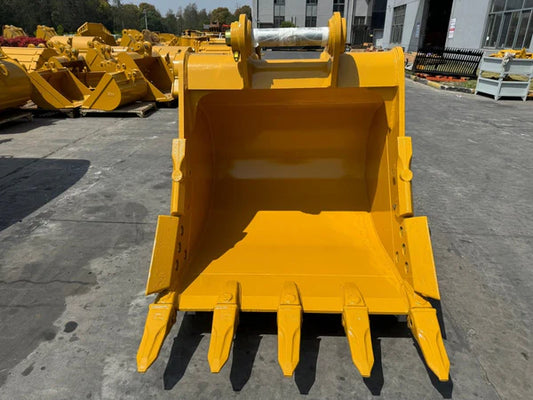 Bedrock Attachments Heavy-Duty Bucket | Width 54-Inch | Capacity 1.6 CU M | Machine Size 20-30 Tons | For Excavators John Deere 230-300 / Hitachi 230-290