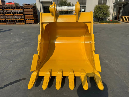 Bedrock Attachments Heavy-Duty Bucket | Model EBJD450-11060HD | Width 60-Inch | Capacity 2.14 CU M | Machine Size 45-55 Tons | For Excavators John Deere 450/Hitachi 470