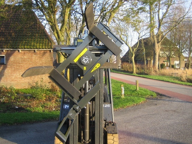 Wifo Equipment Rotating Pallet Fork | Model K53A-O Series | Folding Side Arm | Capacity 5500 LBS - 7700 LBS | 48" Long | For Skid Steer