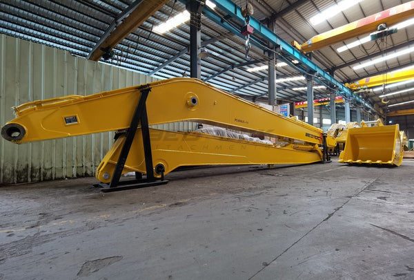 Bedrock Attachments Long Reach Arm and Boom | Model PC490-11 | Reach 66' Ft | Machine Size 45-50 Tons | For Excavators