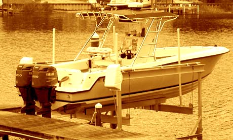 Boat Lift Distributors SS 6,000 LB. Free Standing Lake Lift