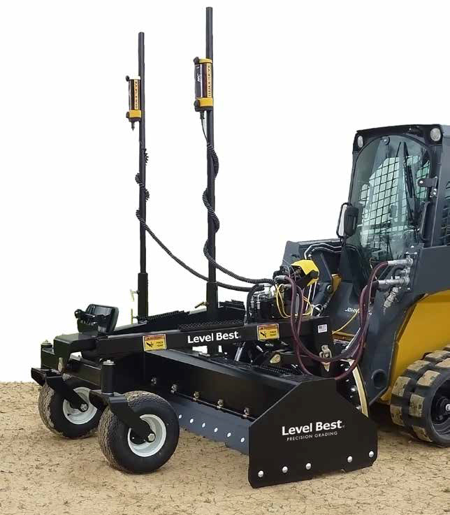 Level Best Tractor Grading Box | Model TD-84 | Working Width 84" inches | Dual Laser Capability | 60-125 HP For Tractors