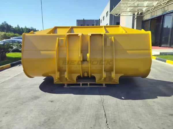 Bedrock Attachments Bucket | Width 124" | Model WLB966PO-124-4.0 | Capacity 4.0 m³ | For CAT 966 & 972 Wheel Loaders