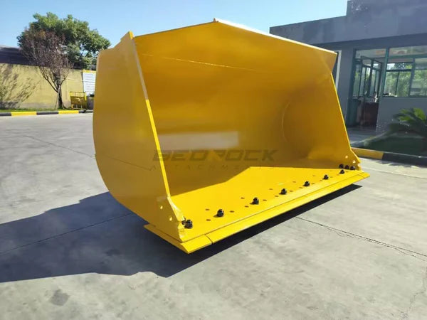 Bedrock Attachments Bucket | Width 124" | Model WLB966PO-124-4.0 | Capacity 4.0 m³ | For CAT 966 & 972 Wheel Loaders