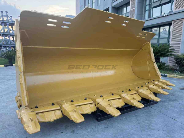 Bedrock Attachments Spade Nose Rock Bucket | Width 192" | Model WLRB992PO-192-9.0 | Capacity 9 m³ | For CAT 992K Wheel Loader