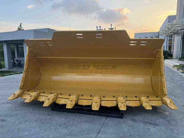 Bedrock Attachments Spade Nose Rock Bucket | Width 192" | Model WLRB992PO-192-9.0 | Capacity 9 m³ | For CAT 992K Wheel Loader