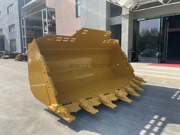 Bedrock Attachments Spade Nose Rock Bucket | Width 158" | Model WLRB988PO-158-6.9 | Capacity 6.9 m³ | For CAT 988, 988K, 988XE Wheel Loaders