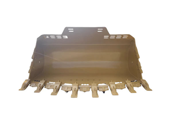 Bedrock Attachments Spade Nose Rock Bucket | Width 158" | Model WLRB988PO-158-6.9 | Capacity 6.9 m³ | For CAT 988, 988K, 988XE Wheel Loaders