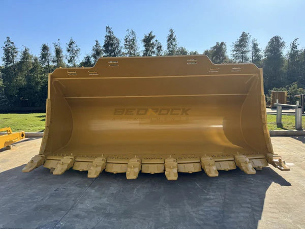 Bedrock Attachments Spade Nose Rock Bucket | Width 199" | Model WLRB992PO-199-11.5 | Capacity 11.5 m³ | For CAT 992K Wheel Loader
