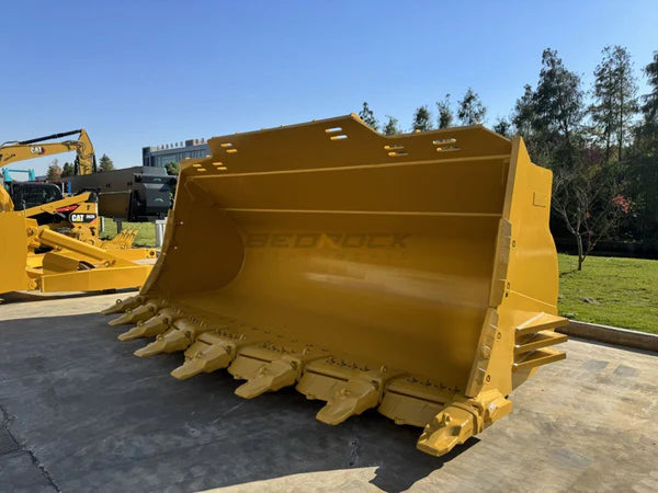 Bedrock Attachments Spade Nose Rock Bucket | Width 199" | Model WLRB992PO-199-11.5 | Capacity 11.5 m³ | For CAT 992K Wheel Loader