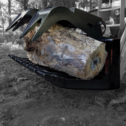 Loflin Fabrication | Root Grapple | Medium Duty | Widths 60" To 72" | Hydraulic Flow 10 To 15 GPM | For Skid Steer