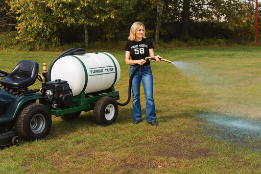 Turbo Turf Hydroseeder | Model HS-50-P (Trailer) | Width 31″ | Capacity 50 Gallons | Engine Horsepower 6.5 HP | For ATVs & Tractors