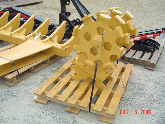 IS Attachment Compaction Wheel AR400 Steel | Machine 7000 to 39000 lbs | For Excavator