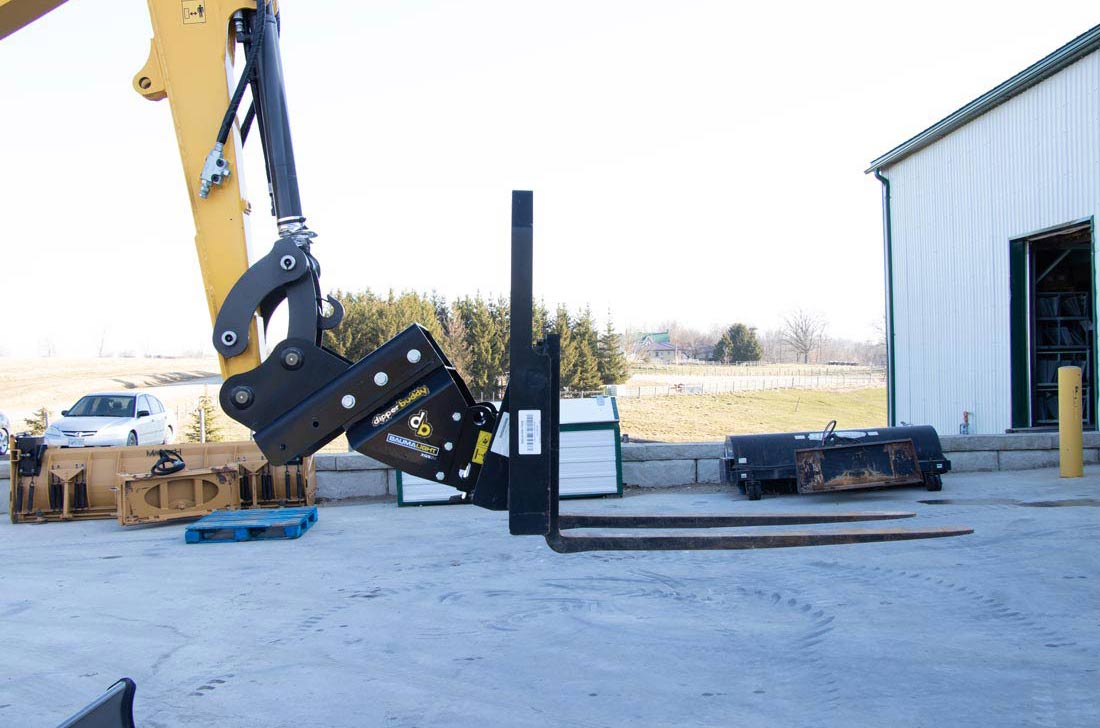 Baumalight Cheater Adaptor | Model XQS2M | Standard Width | Universal Mini SS | Machine Size Up to 9 Ton | For Mini Excavators