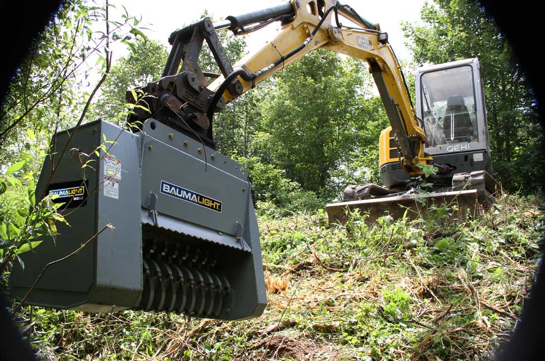 Baumalight Fixed Tooth Mulcher | Model MX530 | Path Width 40" | Machine Size 4-12 Tons | For Excavators