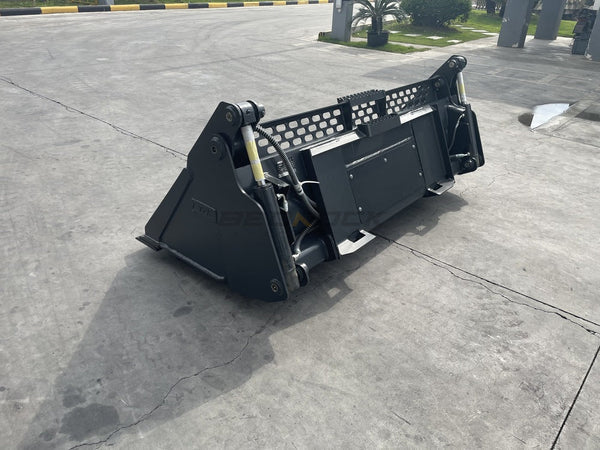 Bedrock Attachments Multipurpose Bucket | Width 72" | Model SKMPB-72-E | Cutting Edge | Hydraulic Flow Range: 15-25 GPM | For Skid Steer