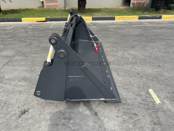 Bedrock Attachments Multipurpose Bucket | Width 72" | Model SKMPB-72-E | Cutting Edge | Hydraulic Flow Range: 15-25 GPM | For Skid Steer