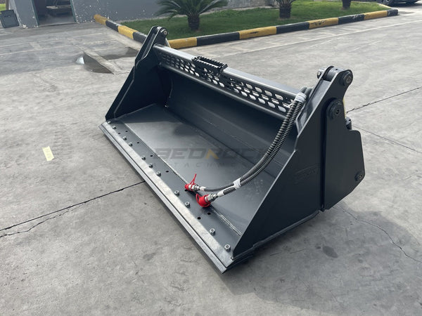 Bedrock Attachments Multipurpose Bucket | Width 72" | Model SKMPB-72-E | Cutting Edge | Hydraulic Flow Range: 15-25 GPM | For Skid Steer