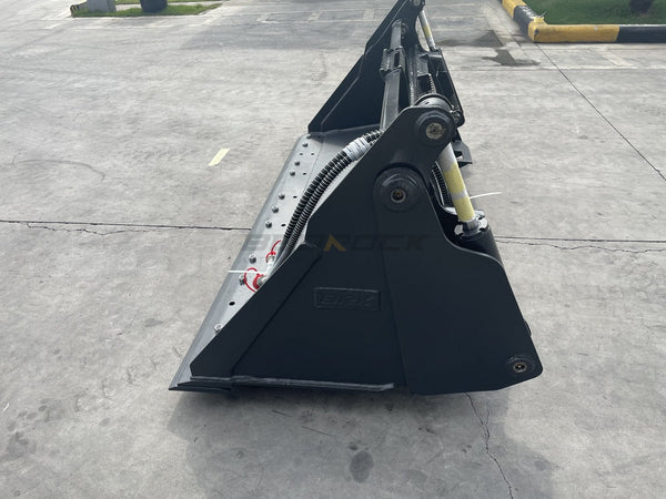 Bedrock Attachments Multipurpose Bucket | Width 72" | Model SKMPB-72-E | Cutting Edge | Hydraulic Flow Range: 15-25 GPM | For Skid Steer
