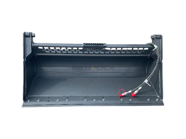 Bedrock Attachments Multipurpose Bucket | Width 72" | Model SKMPB-72-E | Cutting Edge | Hydraulic Flow Range: 15-25 GPM | For Skid Steer
