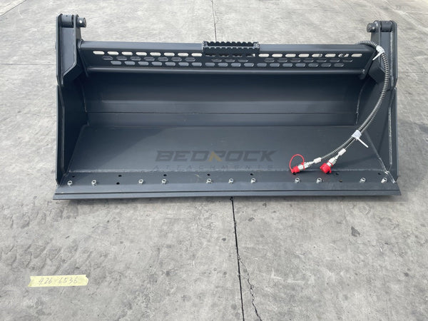 Bedrock Attachments Multipurpose Bucket | Width 72" | Model SKMPB-72-E | Cutting Edge | Hydraulic Flow Range: 15-25 GPM | For Skid Steer