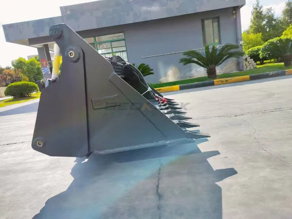 Bedrock Attachments Multipurpose Bucket | Width 72" | Model SKMPB-72-T | 7 Teeth | Hydraulic Flow Range: 15-25 GPM | For Skid Steer