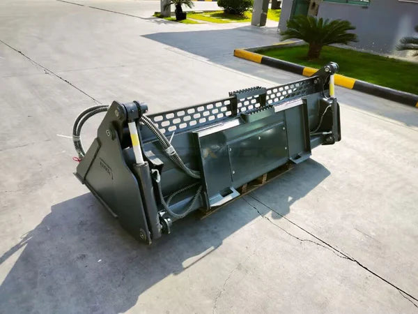 Bedrock Attachments Multipurpose Bucket | Width 78" | Model SKMPB-78-E | Cutting Edge | Hydraulic Flow Range: 15-25 GPM | For Skid Steer