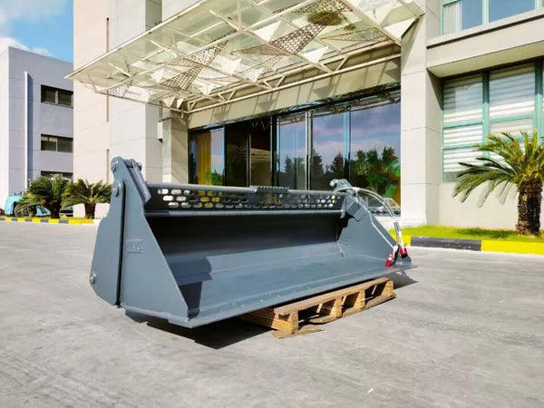 Bedrock Attachments Multipurpose Bucket | Width 78" | Model SKMPB-78-E | Cutting Edge | Hydraulic Flow Range: 15-25 GPM | For Skid Steer
