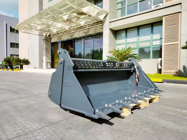 Bedrock Attachments Multipurpose Bucket | Width 78" | Model SKMPB-78-T | 7 Teeth | Hydraulic Flow Range: 15-25 GPM | For Skid Steer