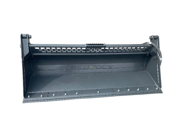 Bedrock Attachments Multipurpose Bucket | Width 84" | Model SKMPB-84-E | Cutting Edge | Hydraulic Flow Range: 15-25 GPM | For Skid Steer