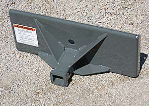 Worksaver | Mini Skid Steer Adapter Brackets | Model 812445, 835010, NTW1001009 | Width Varies | 2" Receiver & Universal Mount | Horsepower 40-60 HP | For Tractors