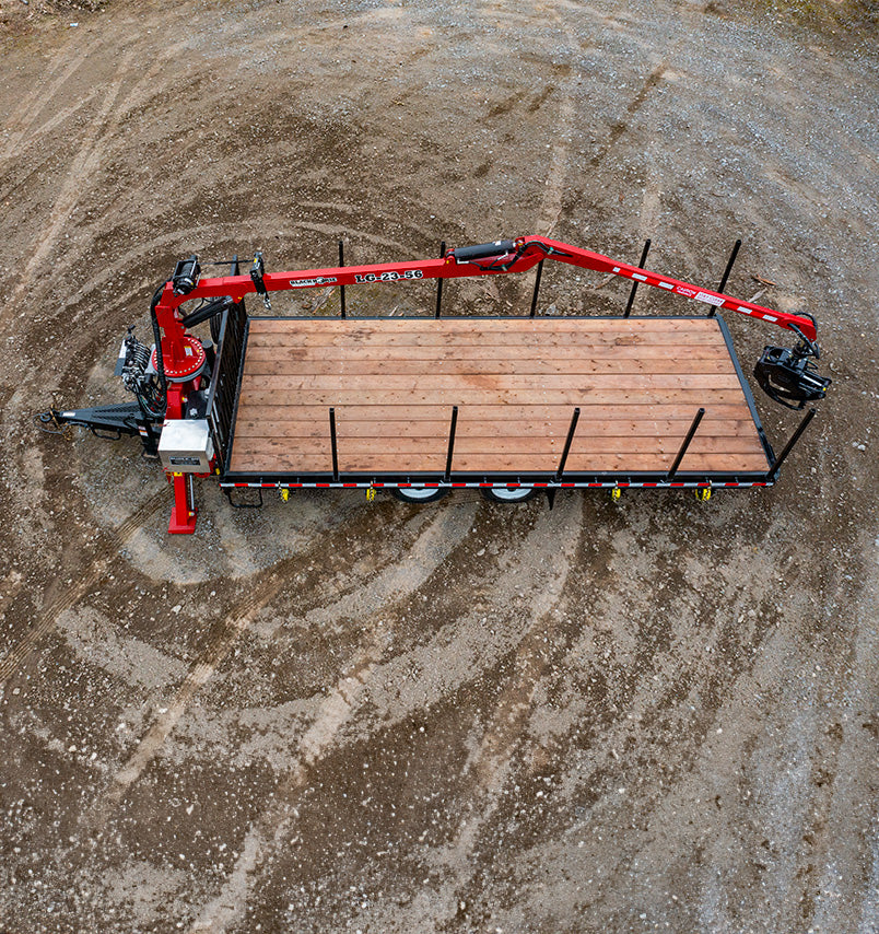 Black Horse | Model LTX2-3.0 Forestry Trailers With Model LG-1131 Log Loaders | For 30 HP Tractors
