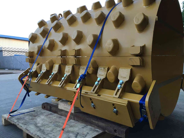 Bedrock Attachments Pad Foot Shell Bumper | Model RS02 | Width 86.6" | For Road Rollers