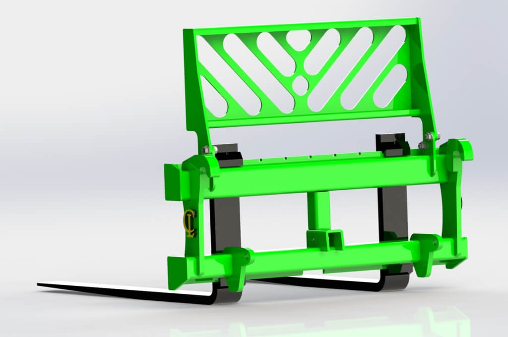 CL Fabrication EZ-Pallet Forks | Width 45" To 84" inches | Horsepower 50 To 100+ HP | For Tractor