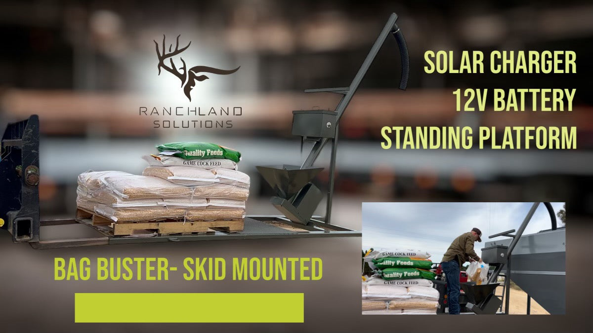 Ranchland Solutions Bag Buster Feed Platform - Skid Mounted