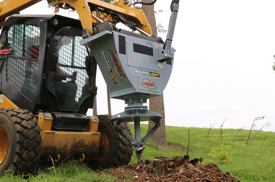 Baumalight Stump Planner | Model RSS380, RSS580 & RSS780 | Cutting Diameter 20" | Hydraulic Flow Range 20-55 GPM | For Skid Steers