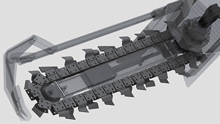 Baumalight Trencher | Model TN-548 | Width 6" - 10" | Horsepower 40-100 HP | For Tractors
