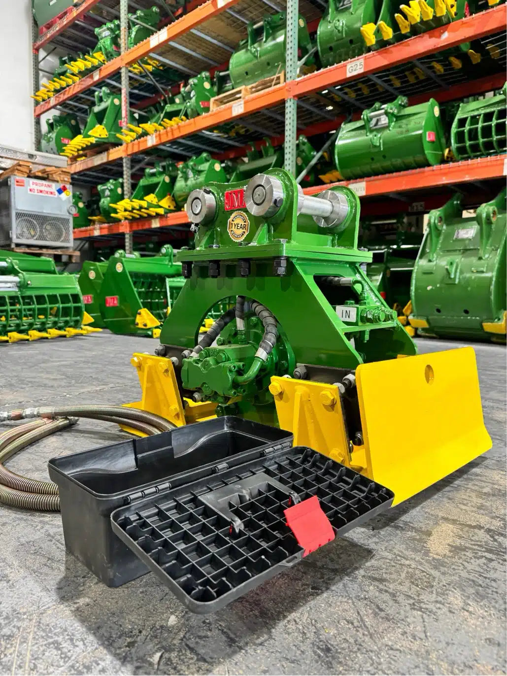 JMA Attachments Plate Compactor | Pin Size 40mm | For 3 – 4.5 Tons Mini Excavators